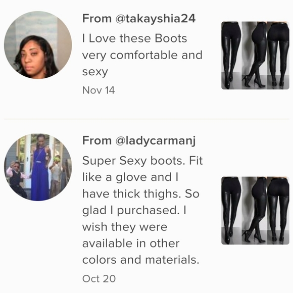 Thigh high black boots with belt - Picture 3 of 17